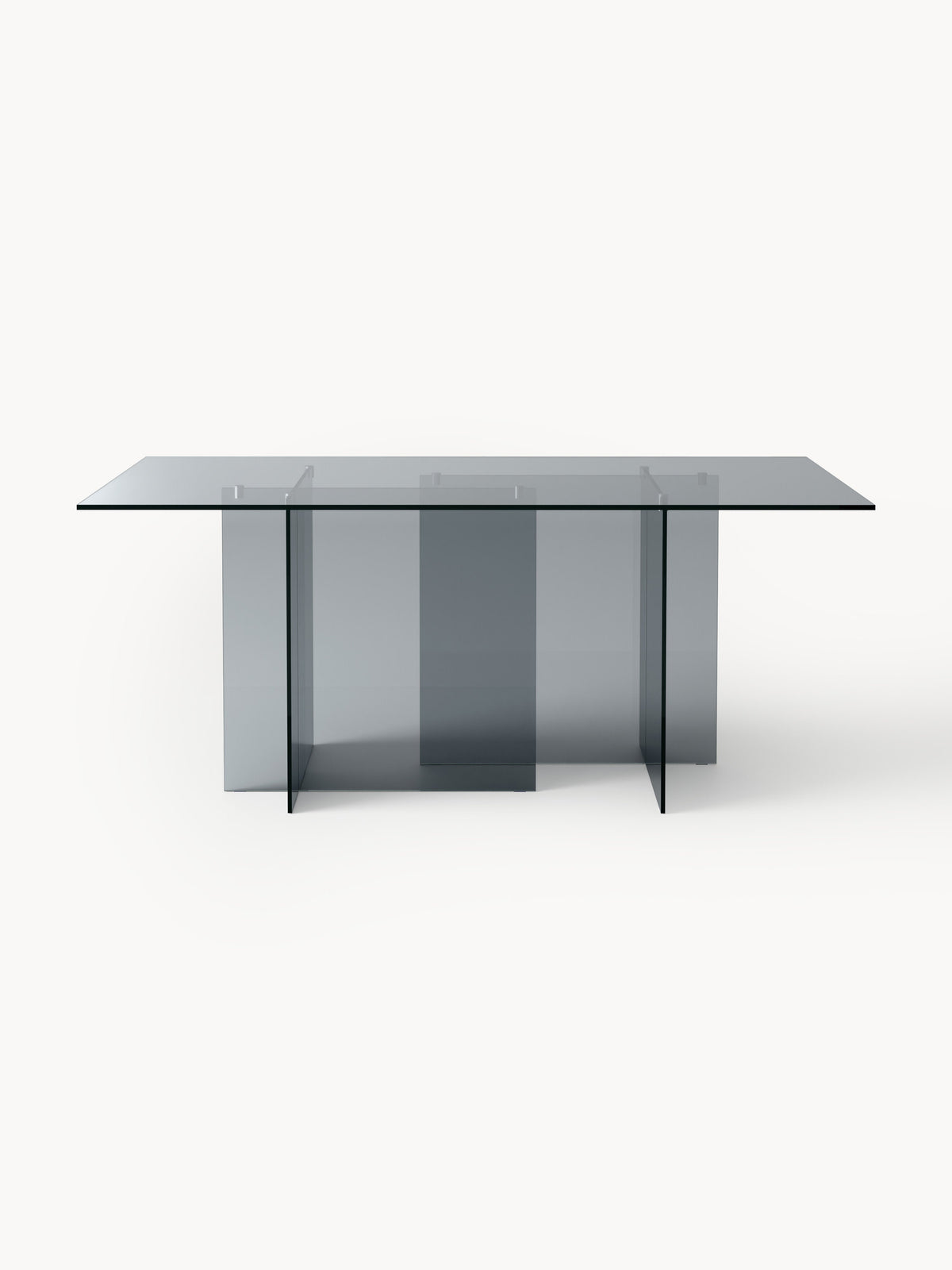 Anouk Dining Table, 180 x 90 cm, in Glass