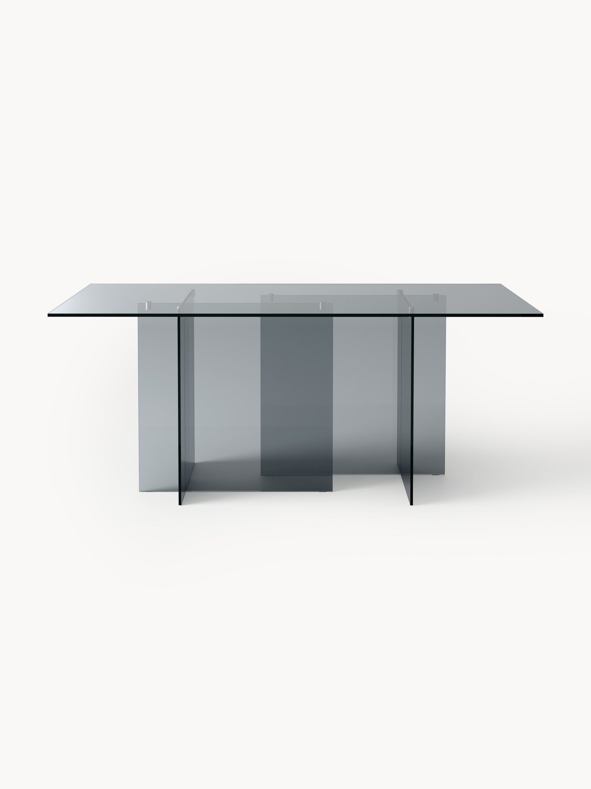 Anouk Dining Table, 180 x 90 cm, in Glass