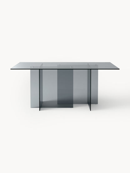 Anouk Dining Table, 180 x 90 cm, in Glass