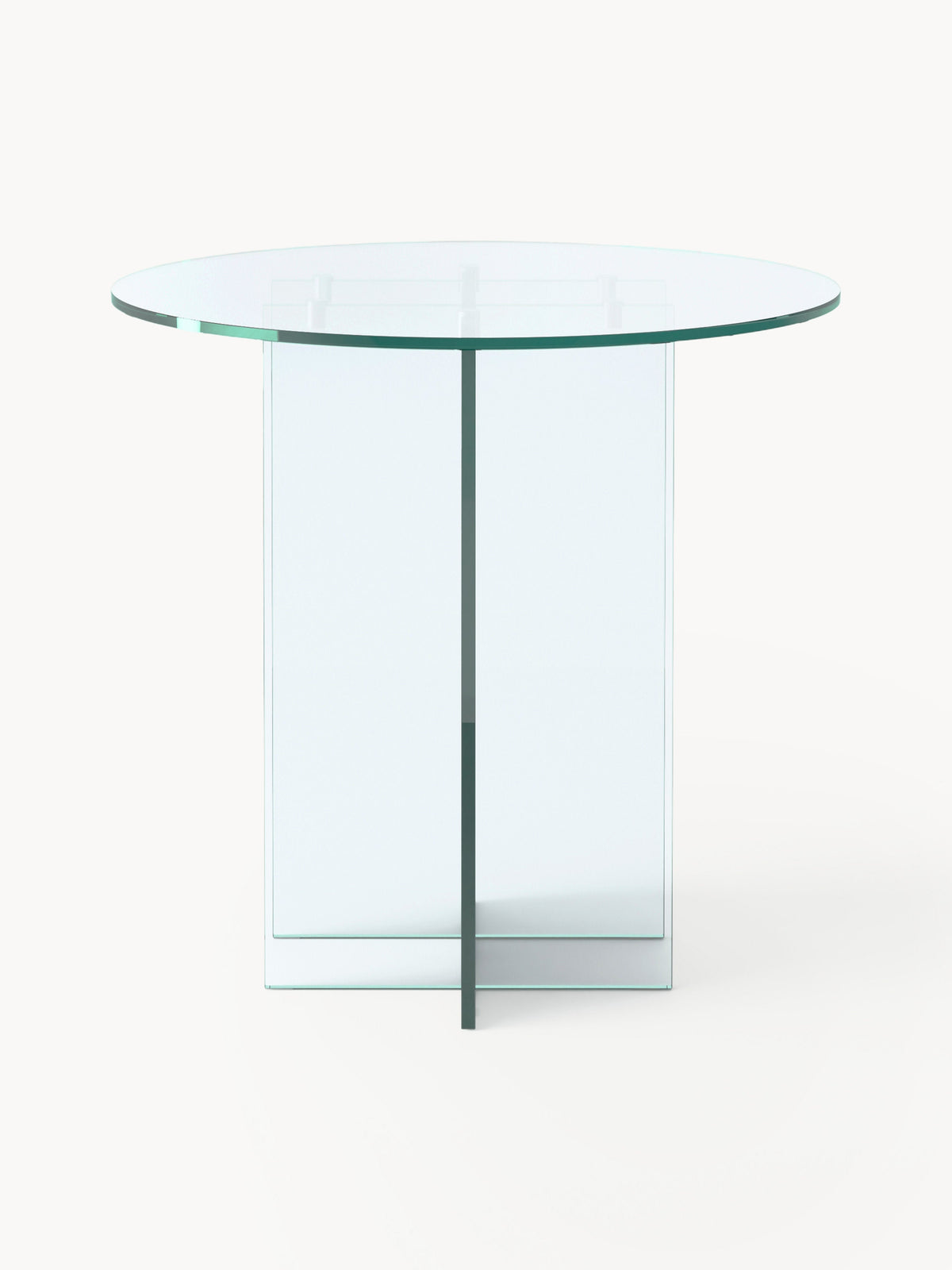 Anouk Dining Table in Glass, Round, in Various Sizes