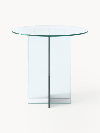 Anouk Dining Table in Glass, Round, in Various Sizes