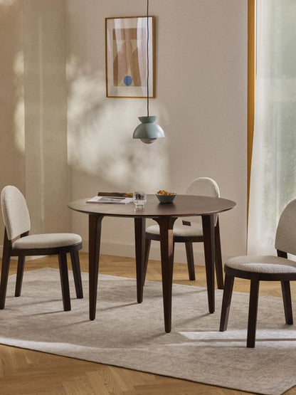 Archie Dining Table in Mango Wood, Round, Ø 110 cm