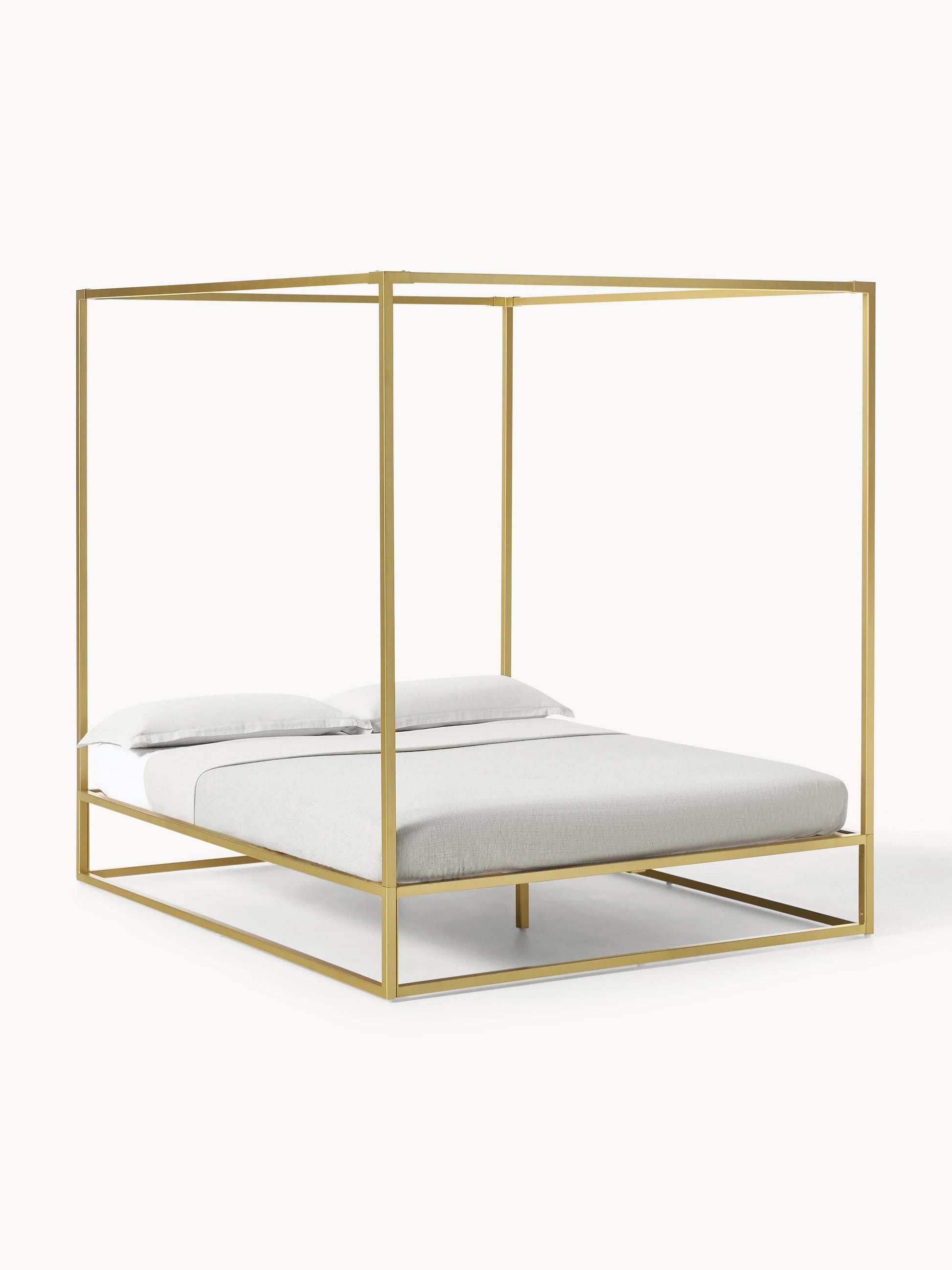 Belle Four-Poster Bed Frame in Metal