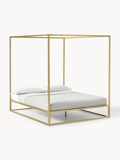Belle Four-Poster Bed Frame in Metal