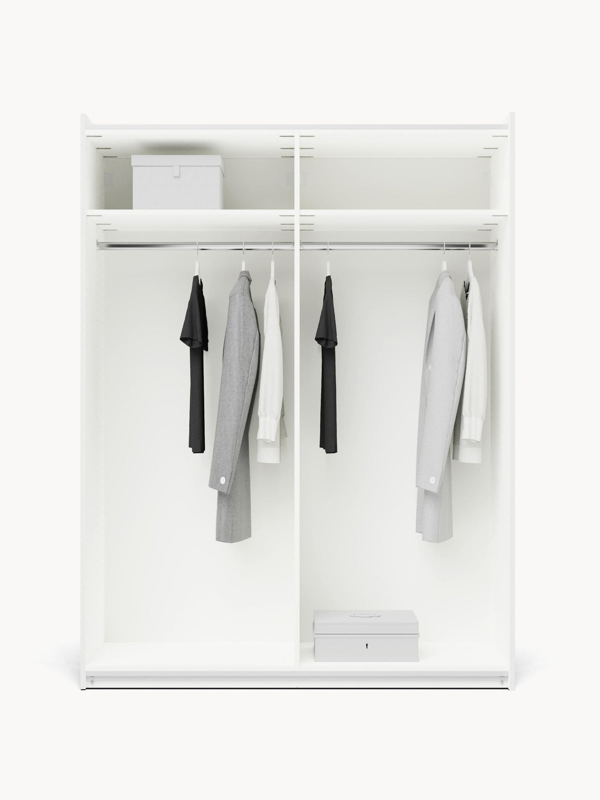 Charlotte Sliding-Door Modular Wardrobe in Various Sizes, 150 cm Wide
