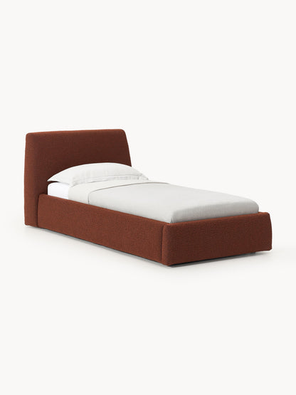 Cloud Single Storage Bed in Bouclé