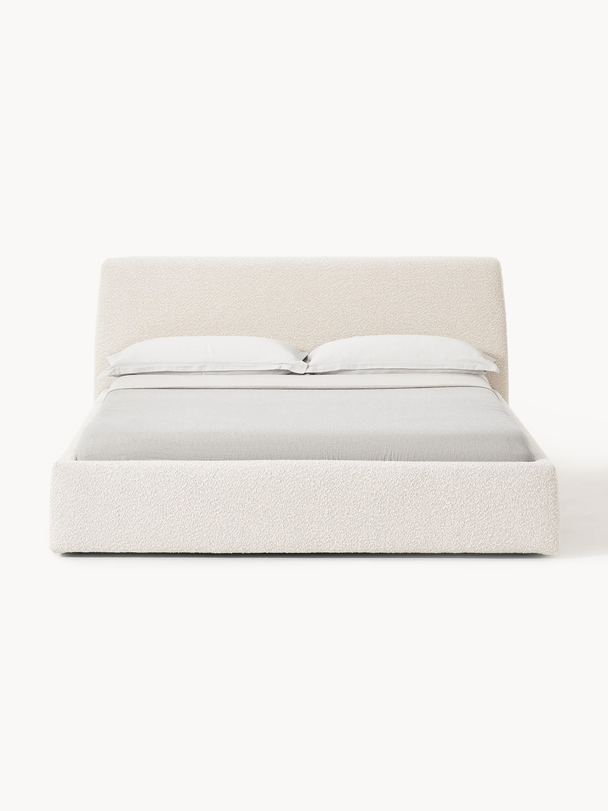 Cloud Upholstered Bed in Bouclé