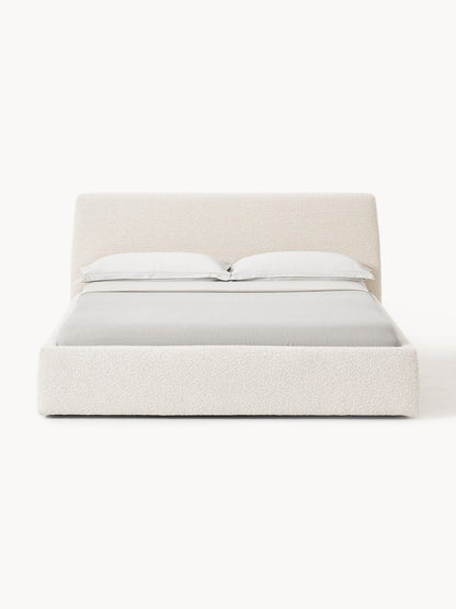Cloud Upholstered Bed in Bouclé