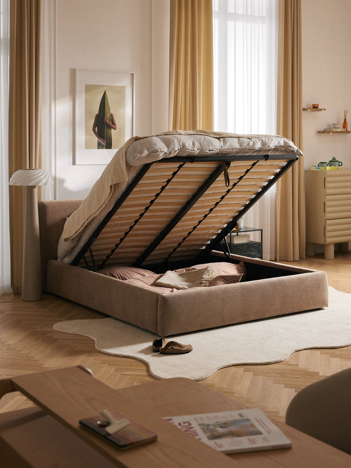 Cloud Upholstered Storage Bed
