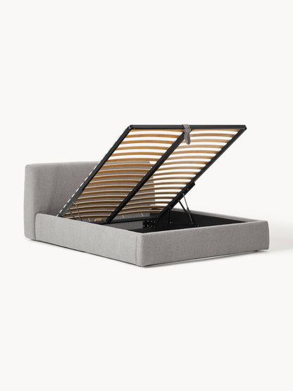Cloud Upholstered Storage Bed in Bouclé