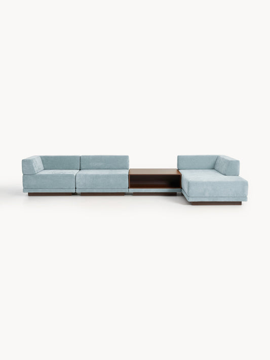 Colin 4-Seater Modular Corner Sofa with Coffee Table