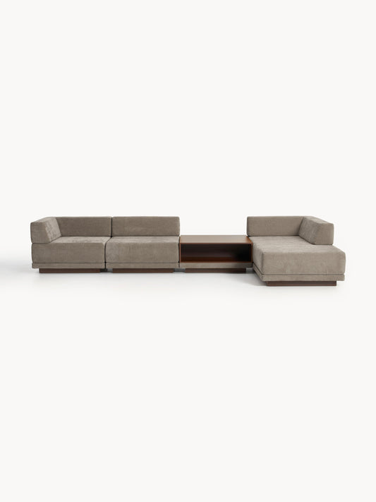 Colin 4-Seater Modular Corner Sofa with Coffee Table