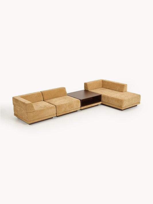 Colin 4-Seater Modular Corner Sofa with Coffee Table