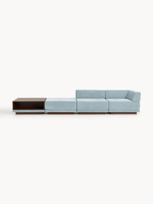 Colin 4-Seater Modular Sofa with Coffee Table & Ottoman