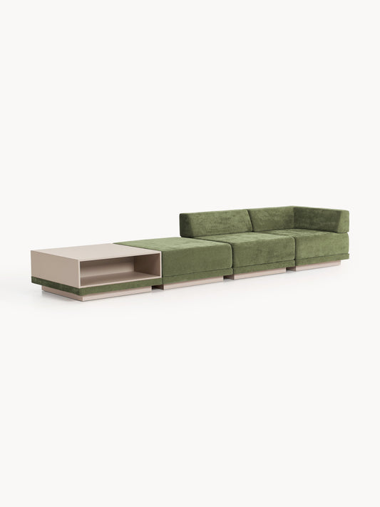 Colin 4-Seater Modular Sofa with Coffee Table & Ottoman