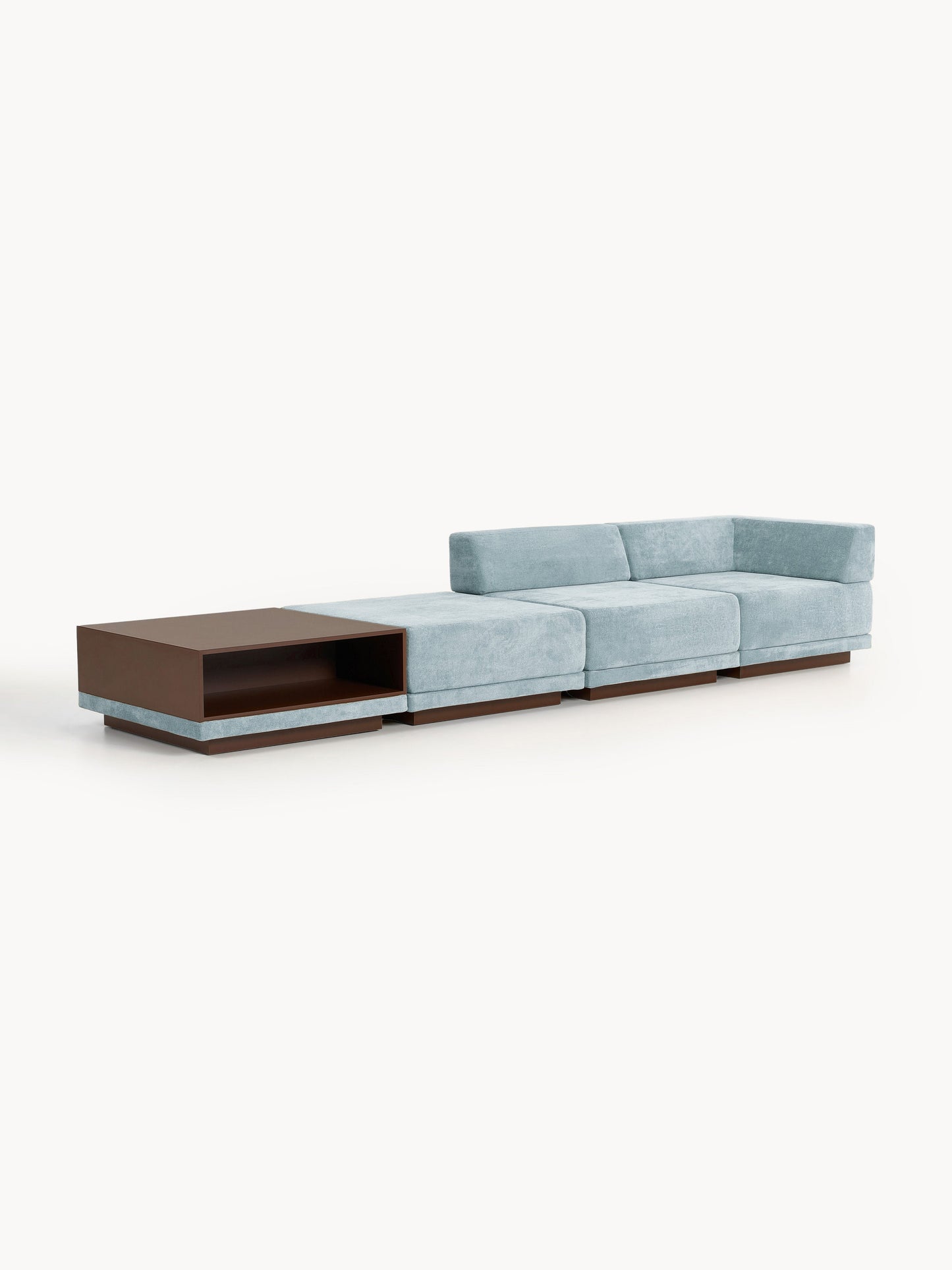 Colin 4-Seater Modular Sofa with Coffee Table & Ottoman