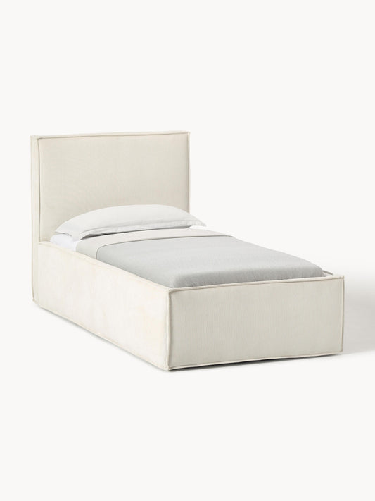 Dream Single Storage Bed in Corduroy