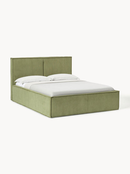 Dream Upholstered Storage Bed in Corduroy