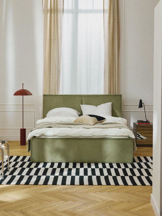 Dream Upholstered Storage Bed in Corduroy