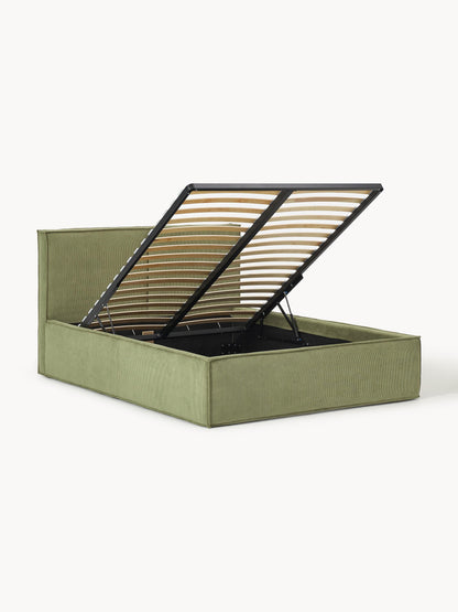 Dream Upholstered Storage Bed in Corduroy