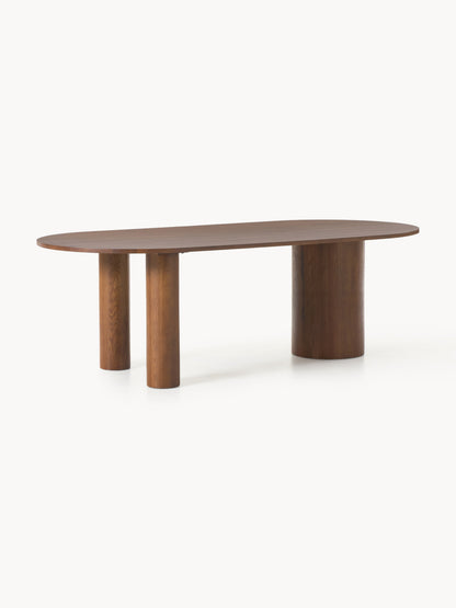 Dunia Dining Table in Oak, Oval, in Various Sizes