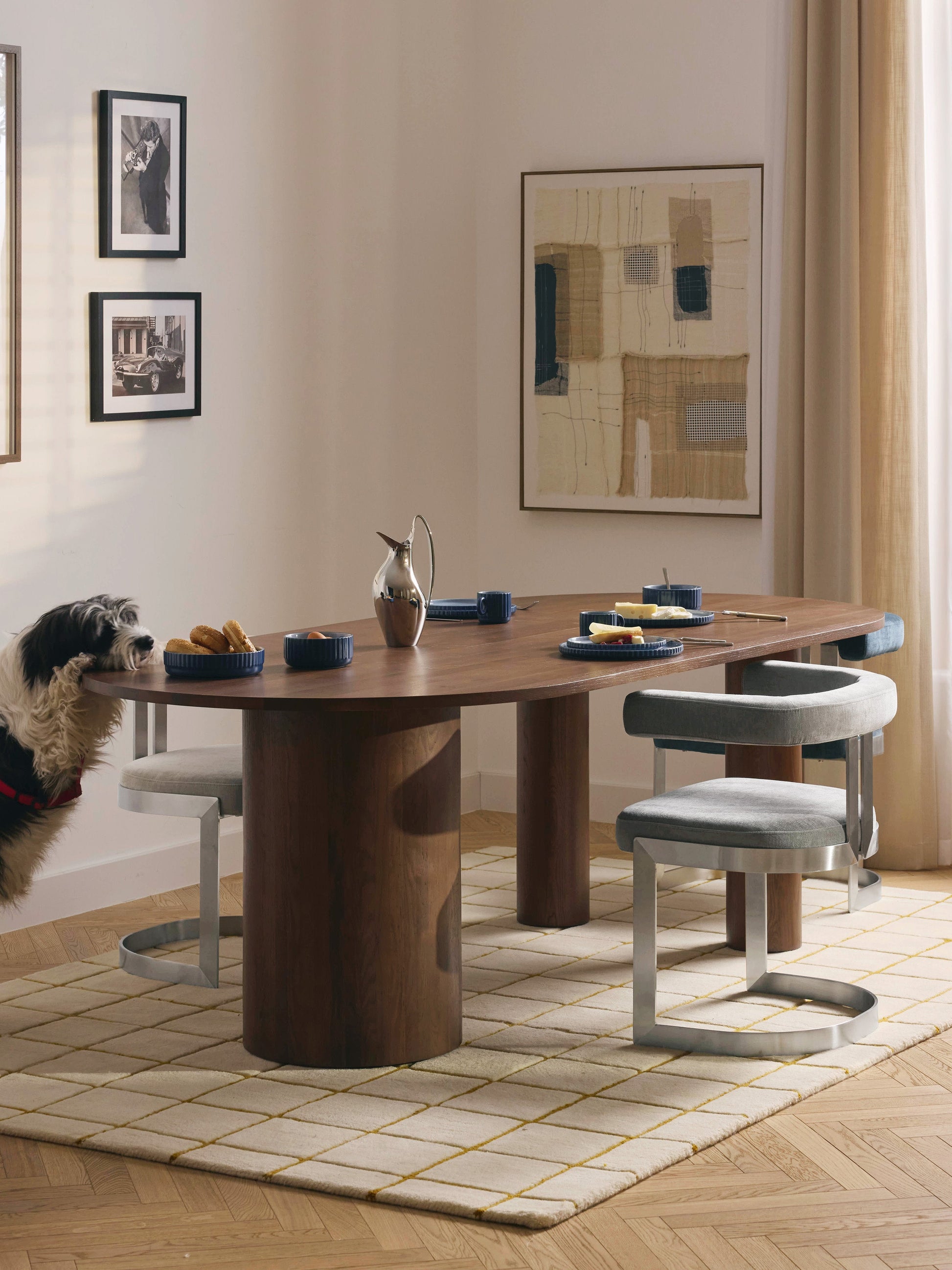 Dunia Dining Table in Oak, Oval, in Various Sizes