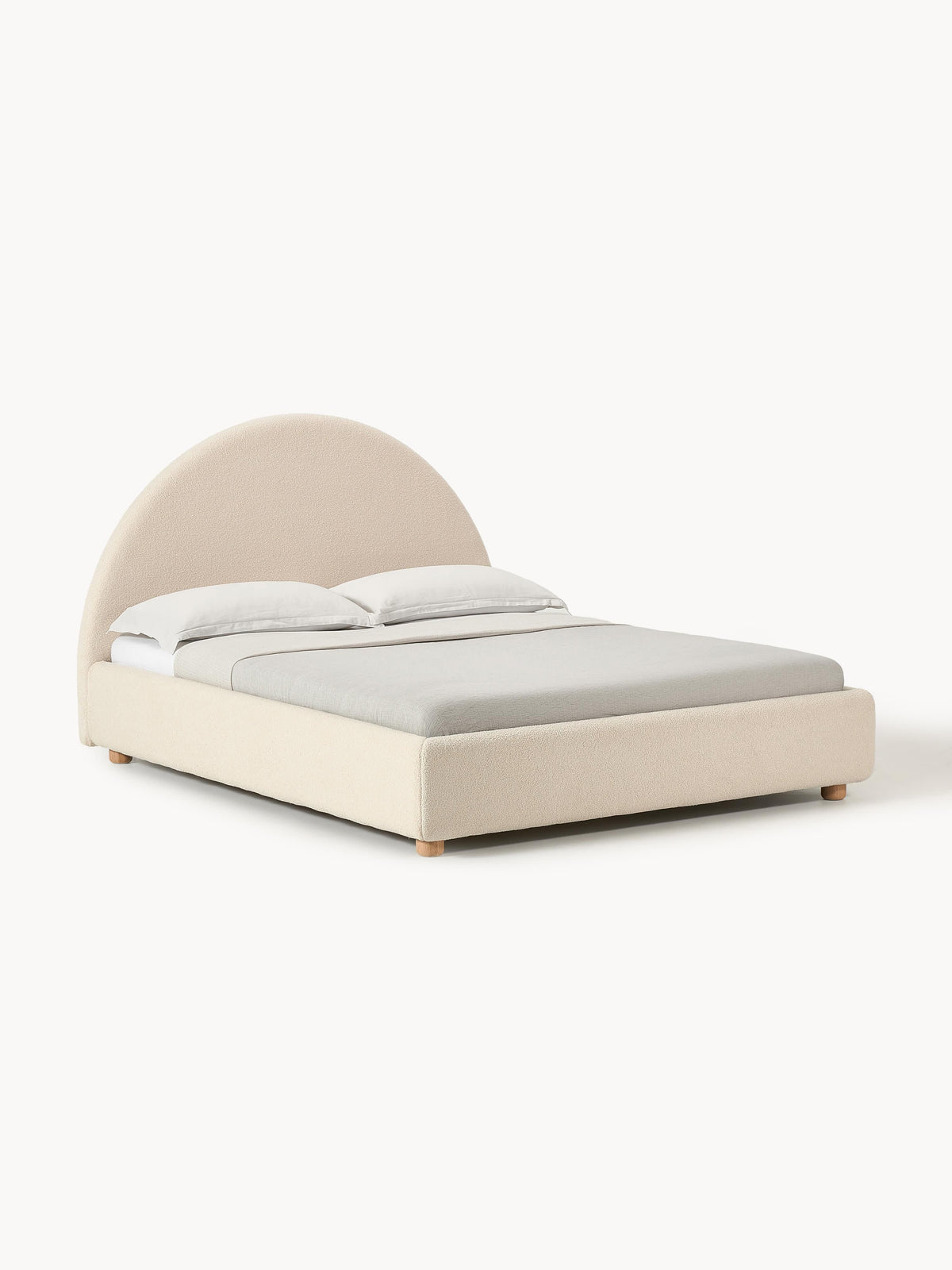 Ebba Upholstered Bed in Teddy