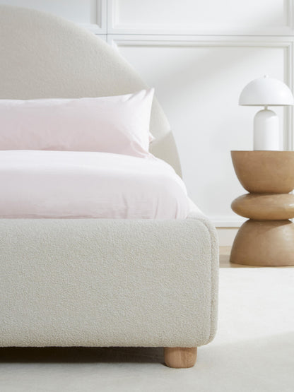 Ebba Upholstered Bed in Teddy