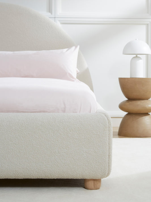 Ebba Upholstered Bed in Teddy