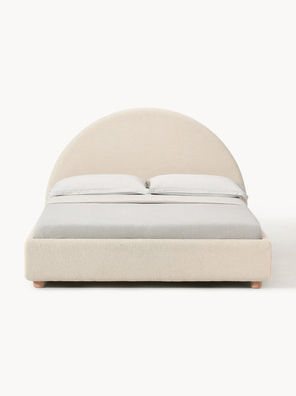 Ebba Upholstered Bed in Teddy