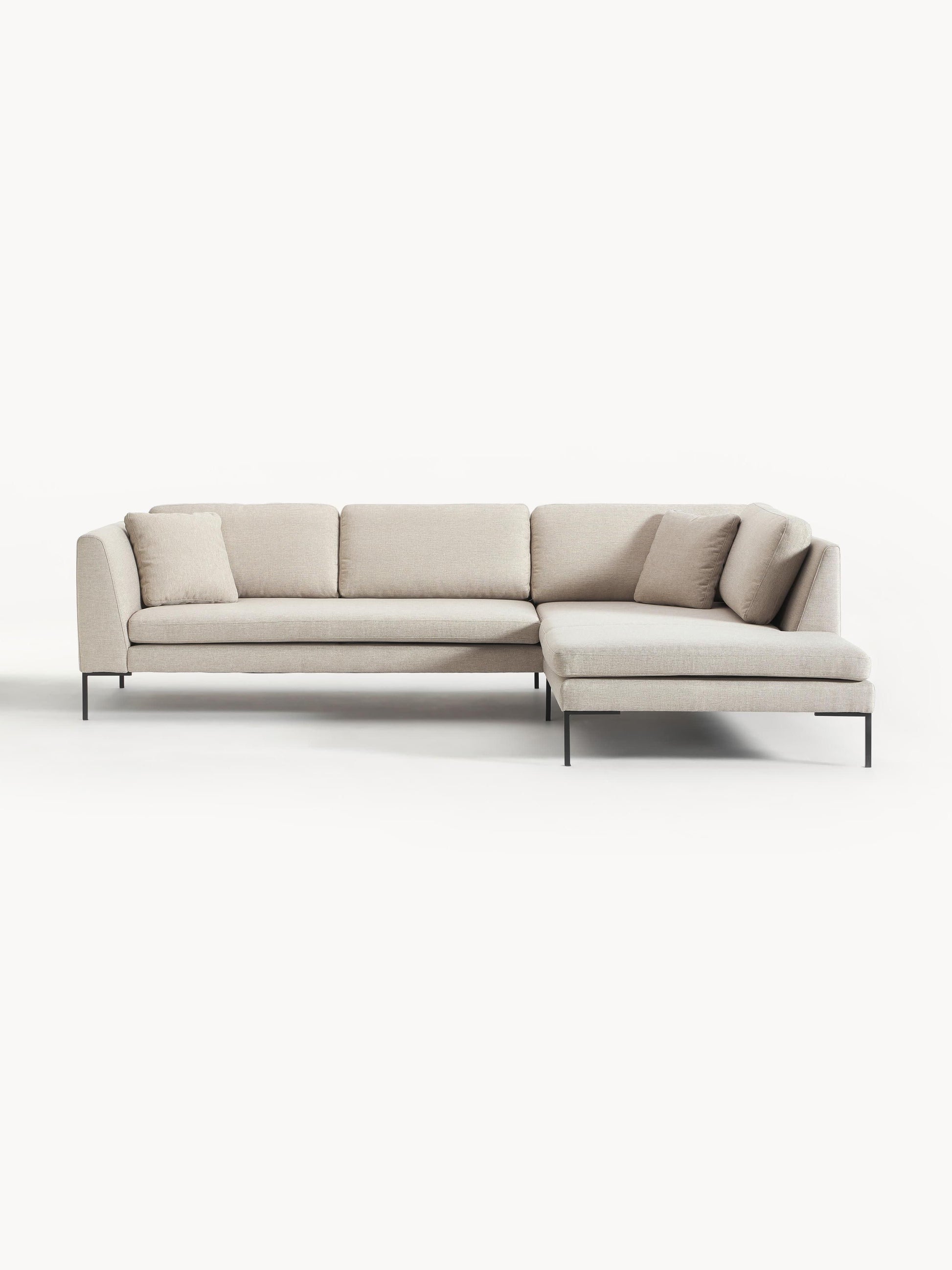 Emma Corner Sofa on Metal Legs