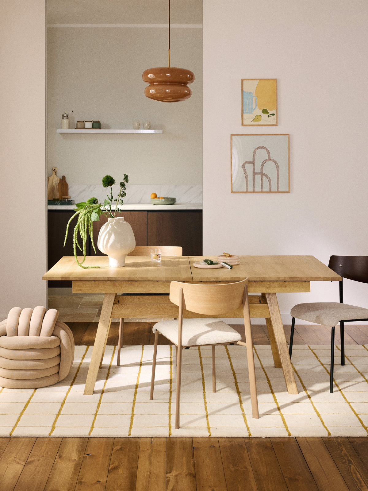 Ethan Dining Table, Extendable, 180 - 220 x 100 cm