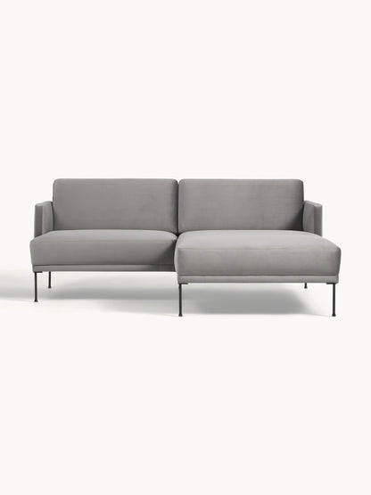 Fluente Corner Sofa in Velvet, Small