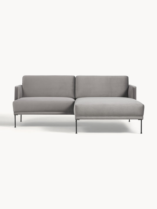 Fluente Corner Sofa in Velvet, Small