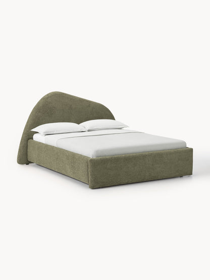 Gary Upholstered Bed in Bouclé