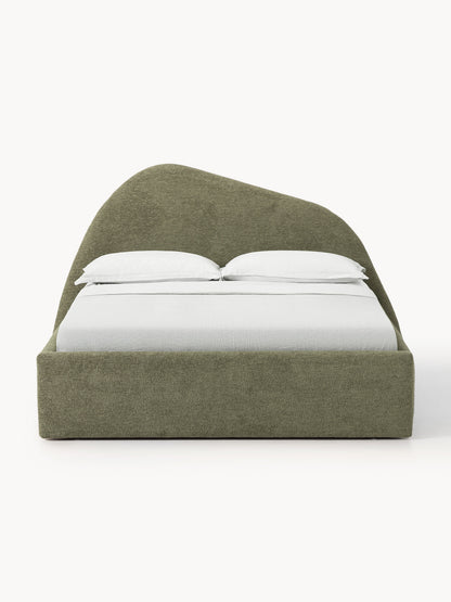 Gary Upholstered Bed in Bouclé