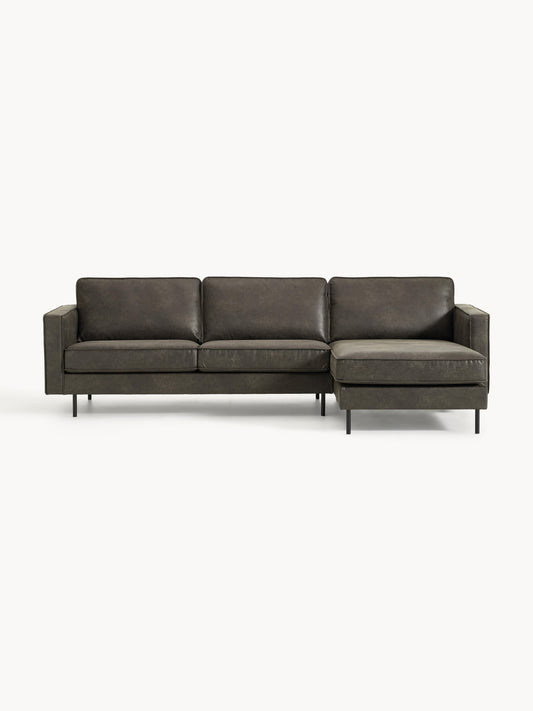 Hunter 3-Seater Corner Sofa in Leather