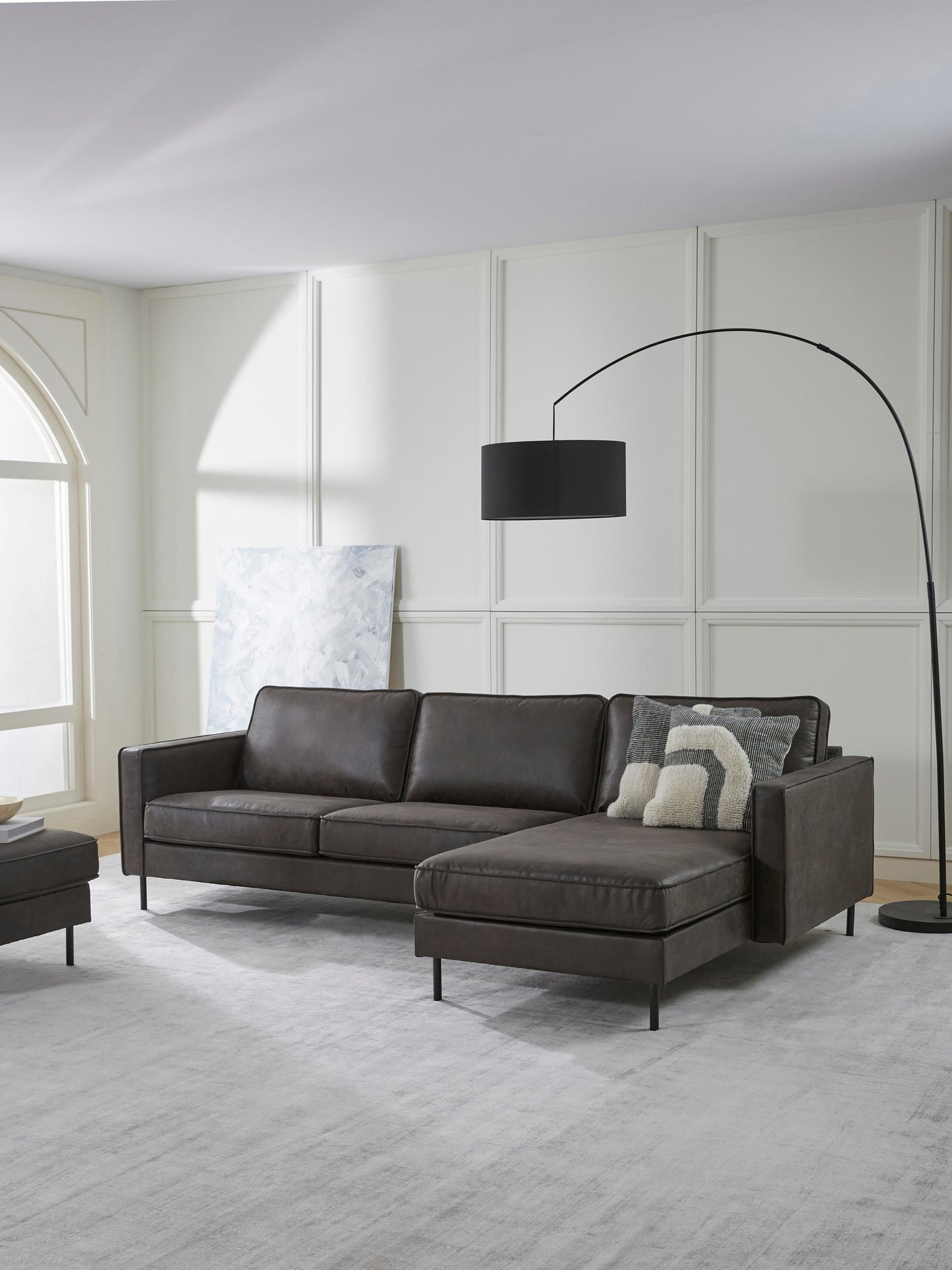 Hunter 3-Seater Corner Sofa in Leather