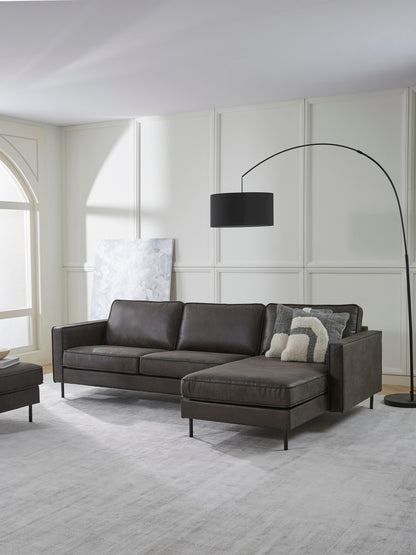 Hunter 3-Seater Corner Sofa in Leather