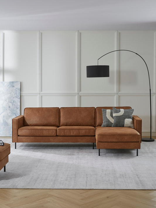 Hunter 3-Seater Corner Sofa in Leather