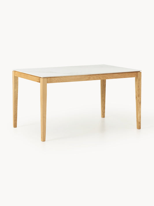 Jackson Dining Table with Tabletop in Marble Look, in Various Sizes