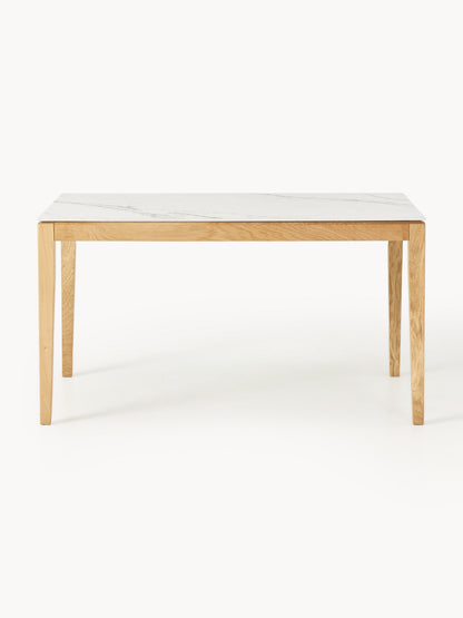 Jackson Dining Table with Tabletop in Marble Look, in Various Sizes