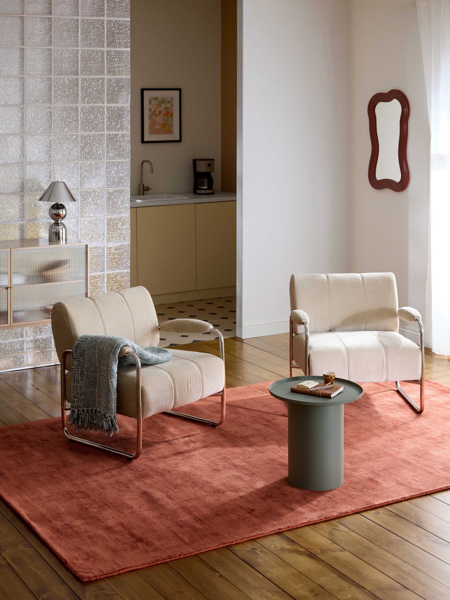 Jane Viscose Rug, Hand-Woven