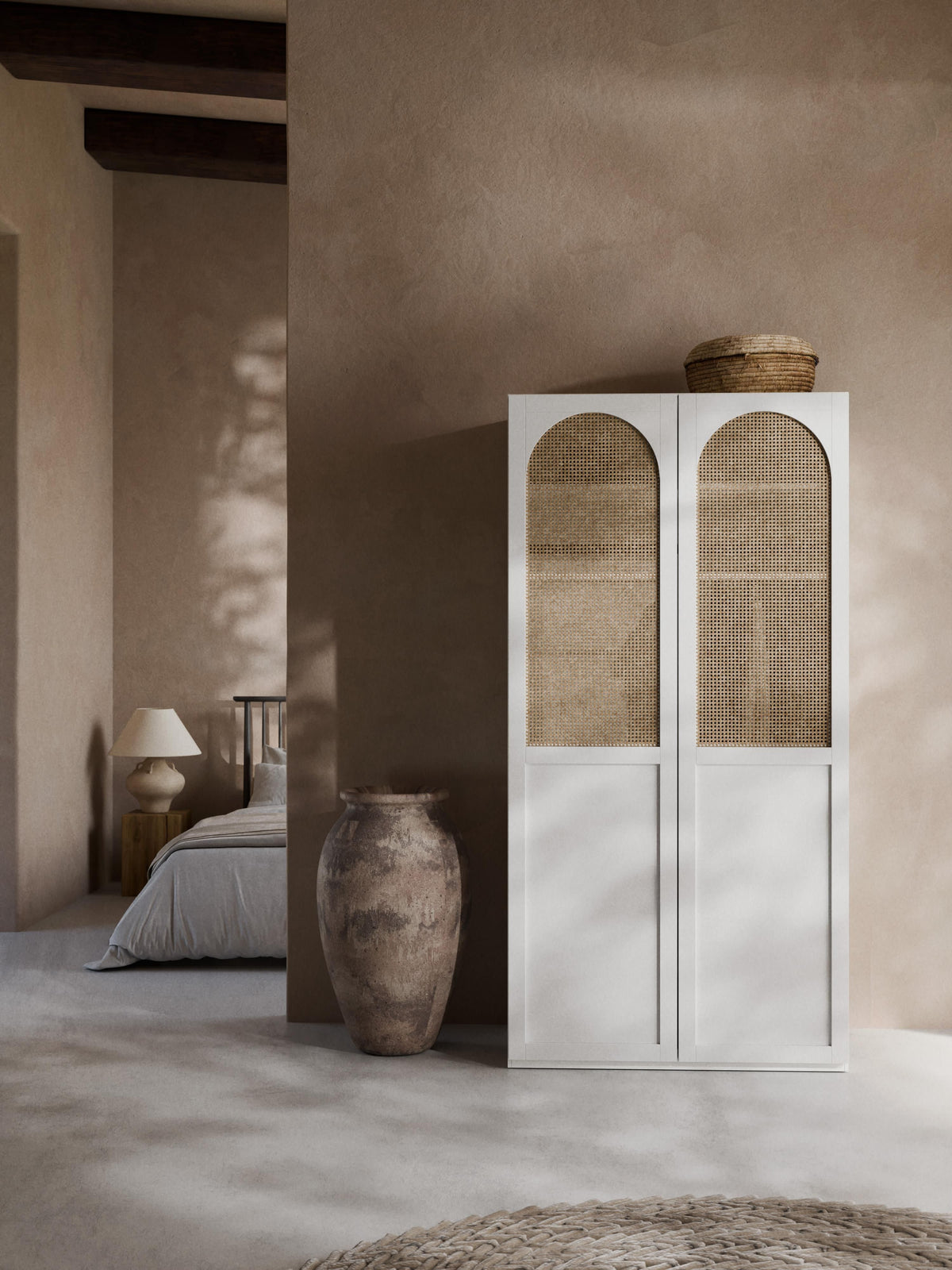 Jeanne Hinged-Door Modular Wardrobe in Various Sizes, 100 cm Wide