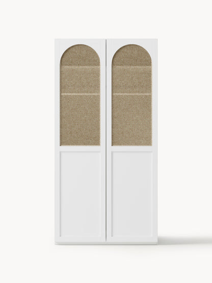 Jeanne Hinged-Door Modular Wardrobe in Various Sizes, 100 cm Wide