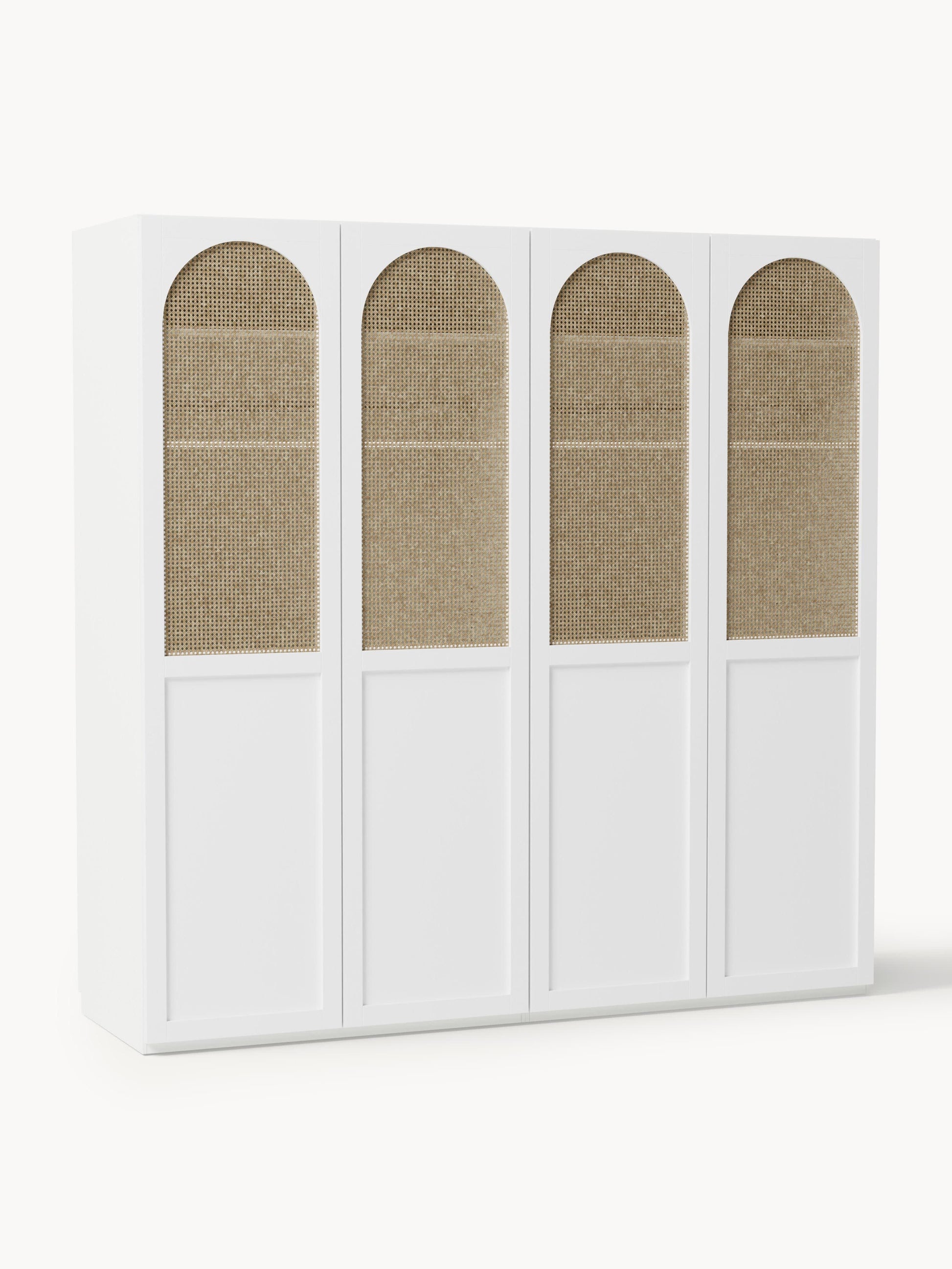 Jeanne Hinged-Door Modular Wardrobe in Various Sizes, 200 cm Wide