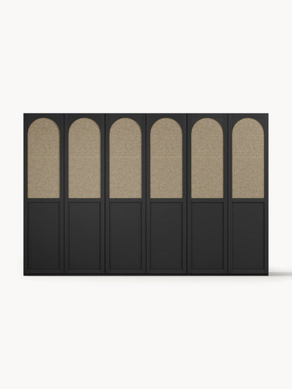 Jeanne Hinged-Door Modular Wardrobe in Various Sizes, 300 cm Wide