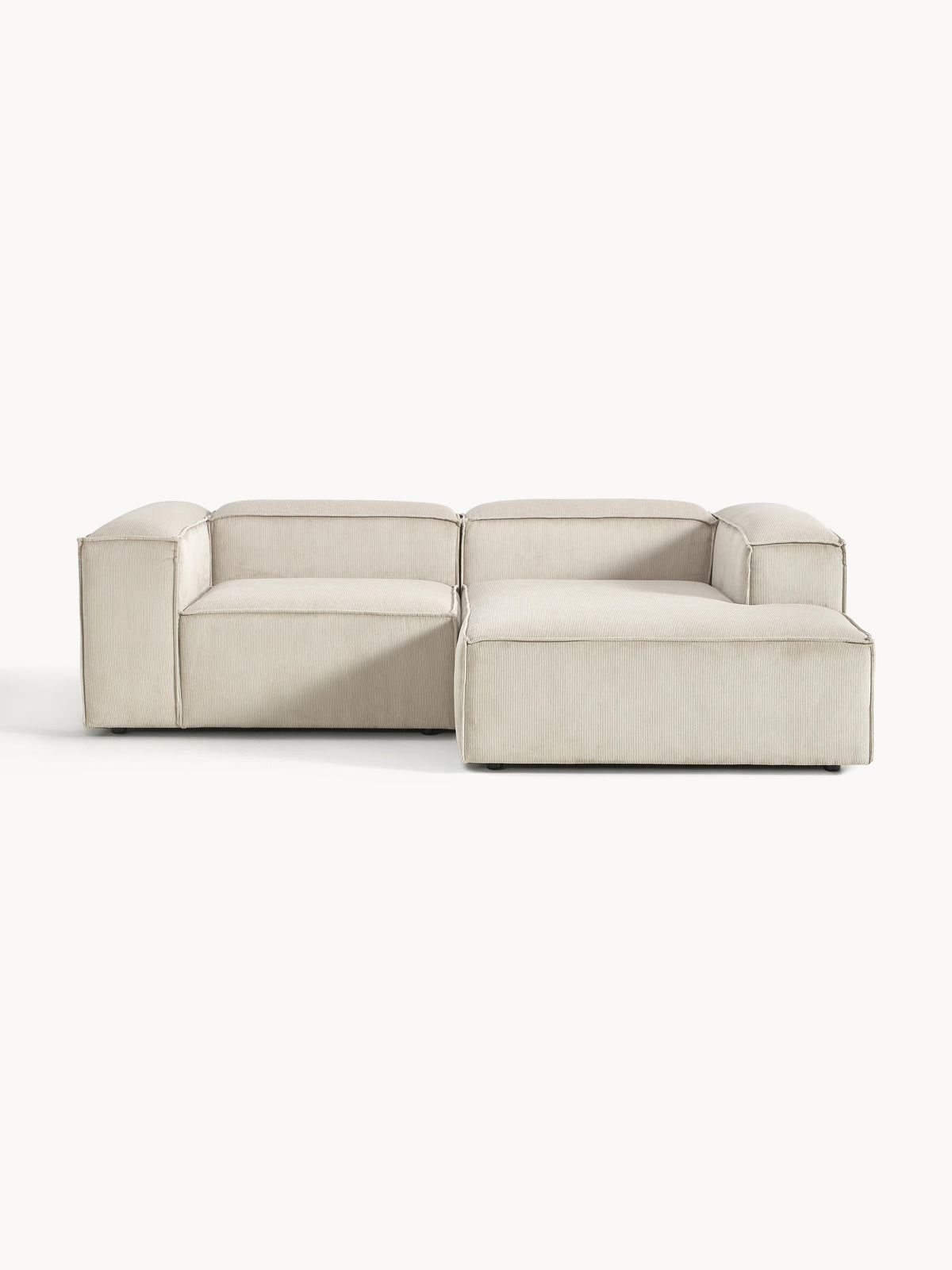 Lennon 2-Seater Modular Corner Sofa in Corduroy