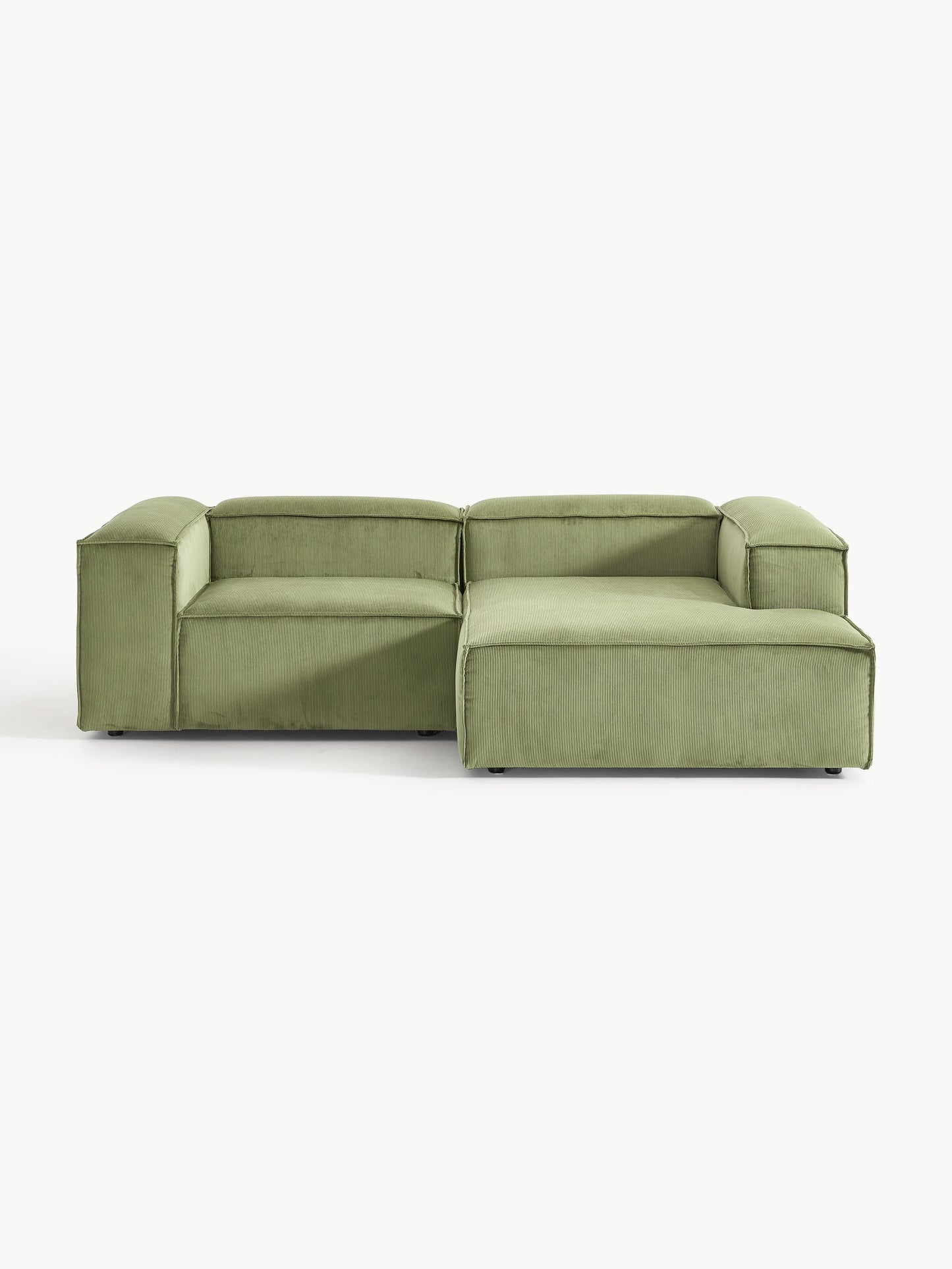 Lennon 2-Seater Modular Corner Sofa in Corduroy