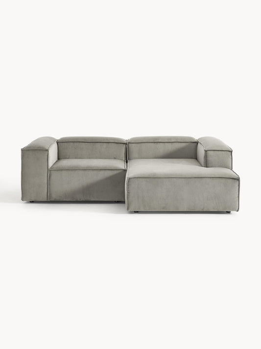 Lennon 2-Seater Modular Corner Sofa in Corduroy